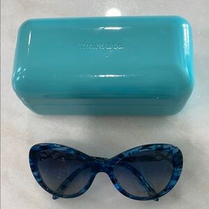 Tiffany & Co. Blue Cat-Eye Sunglasses